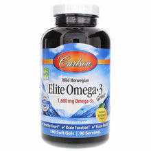 Elite Omega-3 Gems 1600 Mg with Natural Lemon Flavor, 180 Softgels, by Carlson Labs