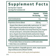 Supplement Facts label for Emotional Balance PRO showing serving size, ingredients including herbal extracts, and nutritional