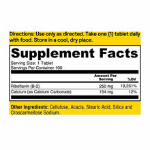 Energizing Vitamin B-2 250 Mg, 100 Tablets, by Natures Life, image #4