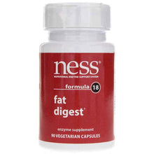 Fat Digest Formula 18, 90 Veg Capsules, by Ness Enzymes