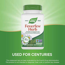 Feverfew Herb 380 Mg, 100 Vegan Capsules, by Natures Way, image #4