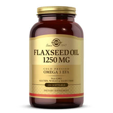 Flaxseed Oil 1250 Mg, 100 Softgels, by Solgar