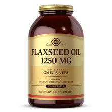 Flaxseed Oil 1250 Mg, 250 Softgels, by Solgar