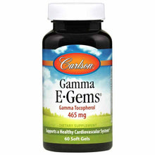 Gamma E-Gems 465 Mg Gamma Tocopherol, 60 Softgels, by Carlson Labs