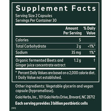Ginger-Beet Postbiotic, 60 Vegan Liquid Phyto-Caps, by Gaia Herbs