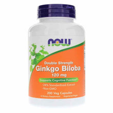 Ginkgo Biloba 120 Mg Double Strength, 200 Veg Capsules, by NOW Foods