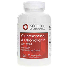 Glucosamine & Chondroitin with MSM, 180 Veg Capsules, by Protocol For Life Balance