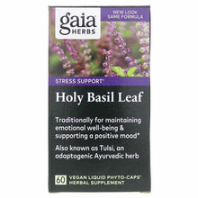 Holy Basil Leaf, 60 Liquid Phyto Caps, by Gaia Herbs