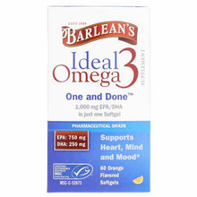 Ideal Omega 3 1,000 Mg, 60 Softgels, by Barleans Organic Oils