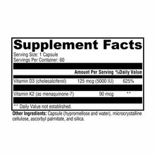 K2-D3 5000, 60 Veg Capsules, by Xymogen, image #2