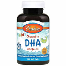 Kids Chewable DHA Omega-3s with Natural Orange Flavor, by Carlson Labs