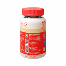 SmartyPants Kids Plus Multi & Omegas vitamin bottle with red cap and white label featuring owl illustration.