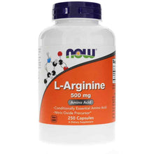 L-Arginine Capsules 500 Mg, 250 Capsules, by NOW Foods