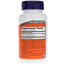 L-Carnitine Capsules 500 Mg, 60 Veg Capsules, by NOW Foods, image #2