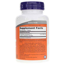 L-Carnitine Tablets 1000 Mg Double Strength, 50 Tablets, by NOW Foods, image #2