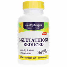 L-Glutathione Reduced Setria 500 Mg, 150 Capsules, by Healthy Origins