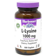 L-Lysine 1000 Mg, 100 Caplets, by Bluebonnet