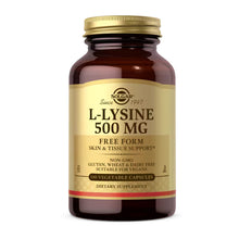 L-Lysine 500 Mg, 100 Veg Capsules, by Solgar