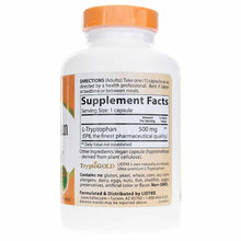 L-Tryptophan 500 Mg, 180 Vegan Capsules, by Lidtke, image #2