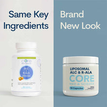 Liposomal ALC & R-ALA, 90 Capsules, by Core Med Science