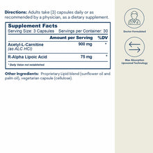 Liposomal ALC & R-ALA, 90 Capsules, by Core Med Science