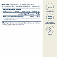 Liposomal Iron, 90 Capsules, by Core Med Science