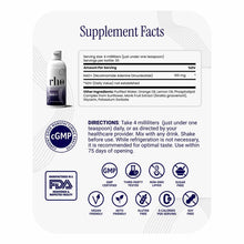 Rho Nutrition Liposomal NAD+ supplement bottle with Supplement Facts label showing 100mg NAD+ per serving and ingredient list