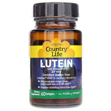 Lutein 20 Mg, by Country Life