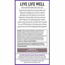 Magnesium + Ashwagandha, 90 Vegan Tablets, by New Chapter, image #3