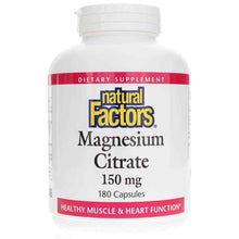 Magnesium Citrate 150 Mg, 180 Capsules, by Natural Factors
