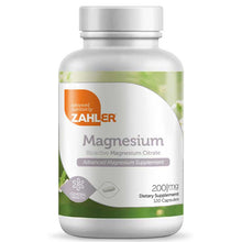 Magnesium Citrate 200 Mg, 120 Capsules, by Zahler