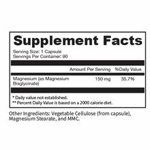 Magnesium Glycinate 150 Mg, 90 Veg Capsules, by Professional Supplement Center