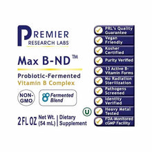Max B-ND B Vitamin Complex, 2 Oz, by Premier Research Labs, image #2