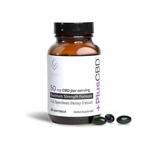 Maximum Strength Hemp Extract Softgels 50 Mg, 90 Softgels, by PlusCBD Oil