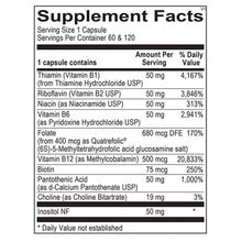 Methyl B Complex, 120 Capsules, by Ortho Molecular, image #2