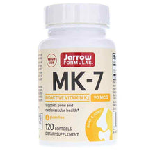 MK-7 Vitamin K2 90 Mcg, 120 Softgels, by Jarrow Formulas