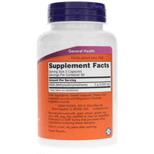 MSM Capsules 1000 Mg, 120 Capsules, by NOW Foods, image #2