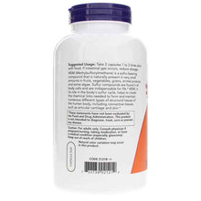 MSM Capsules 1000 Mg, 240 Capsules, by NOW Foods, image #3