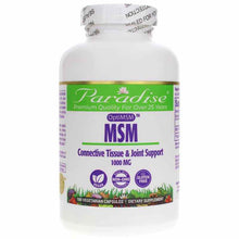 MSM Connective Tissue & Joint Support, 180 Veg Capsules, by Paradise Herbs