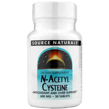 N-Acetyl Cysteine 600 Mg, 30 Tablets, by Source Naturals