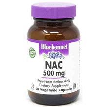NAC 500 Mg, 60 Veg Capsules, by Bluebonnet