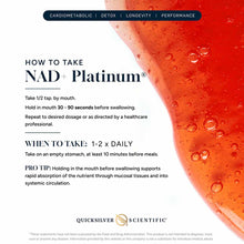 NAD+ Platinum, 3.38 Oz, by Quicksilver Scientific