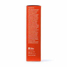 Sibu Beauty nourishing face cream 1 oz box with orange packaging displaying ingredients list and brand information.
