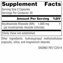 NR Nicotinamide Riboside 500 Mg, 60 Vegan Capsules, by Source Naturals, image #2