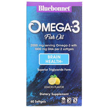 Omega-3 Brain Formula, 60 Softgels, by Bluebonnet