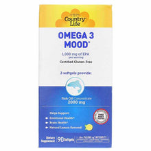 Omega-3 Mood 1000 Mg, 90 Softgels, by Country Life