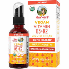 Organic D3+K2 Spray, by MaryRuth's Organics