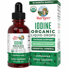 Organic Iodine Drops, 1 Oz, by MaryRuth's Organics
