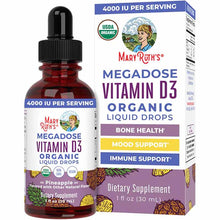 Organic Megadose D3 Liquid Drops, 1 Oz, by MaryRuth's Organics