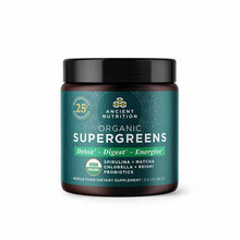 Organic Super Greens, Unflavored, 12 Servings, by Ancient Nutrition